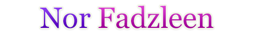 Logo for // Official Online Porfolio of Nor Fadzleen Sa'don //